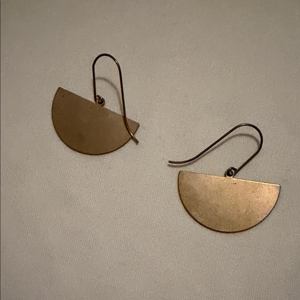 Gold Half-Moon Earrings